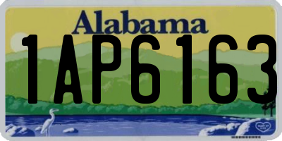 AL license plate 1AP6163