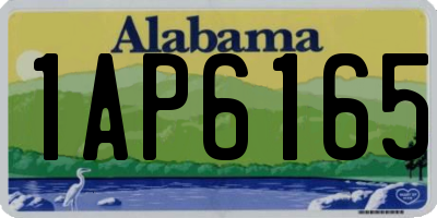 AL license plate 1AP6165