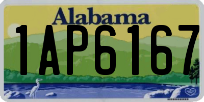 AL license plate 1AP6167