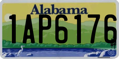 AL license plate 1AP6176