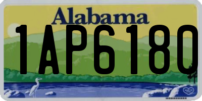 AL license plate 1AP6180