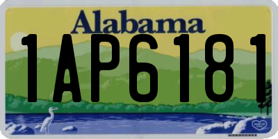 AL license plate 1AP6181