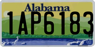 AL license plate 1AP6183