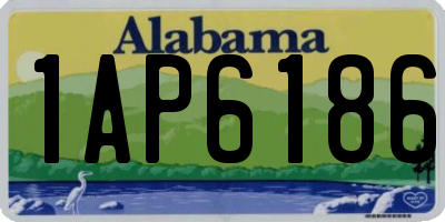 AL license plate 1AP6186