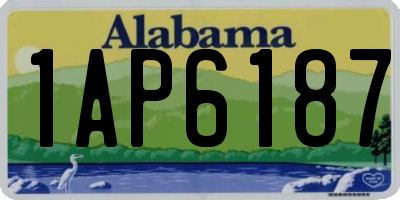 AL license plate 1AP6187