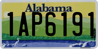 AL license plate 1AP6191