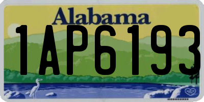 AL license plate 1AP6193
