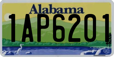 AL license plate 1AP6201