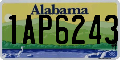 AL license plate 1AP6243