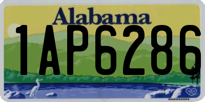 AL license plate 1AP6286