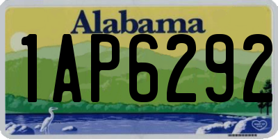 AL license plate 1AP6292