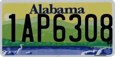 AL license plate 1AP6308