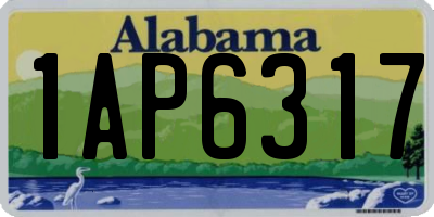 AL license plate 1AP6317