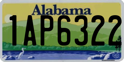 AL license plate 1AP6322