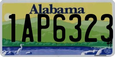 AL license plate 1AP6323