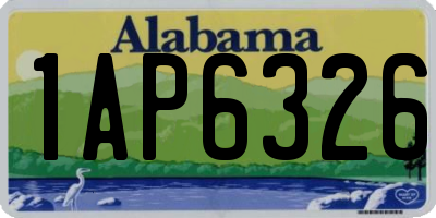 AL license plate 1AP6326