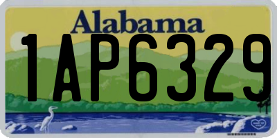 AL license plate 1AP6329