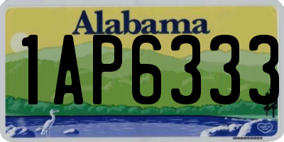 AL license plate 1AP6333