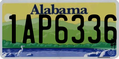 AL license plate 1AP6336
