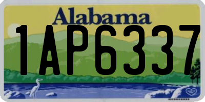AL license plate 1AP6337