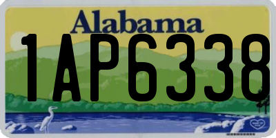 AL license plate 1AP6338