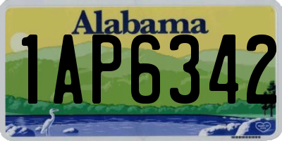AL license plate 1AP6342