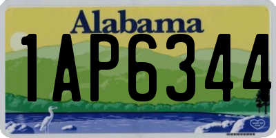 AL license plate 1AP6344
