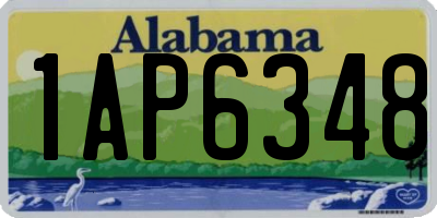 AL license plate 1AP6348
