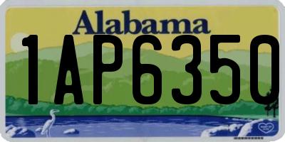 AL license plate 1AP6350
