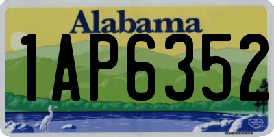 AL license plate 1AP6352
