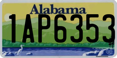 AL license plate 1AP6353