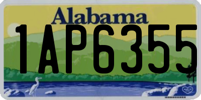 AL license plate 1AP6355