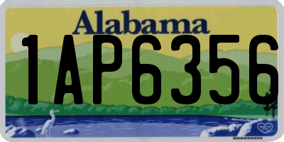AL license plate 1AP6356