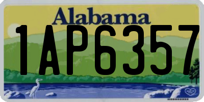 AL license plate 1AP6357