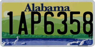 AL license plate 1AP6358