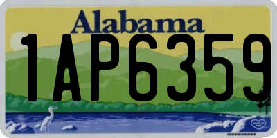 AL license plate 1AP6359