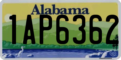 AL license plate 1AP6362