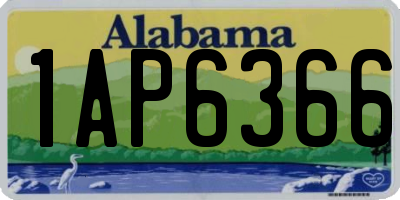 AL license plate 1AP6366