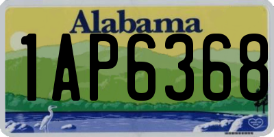 AL license plate 1AP6368