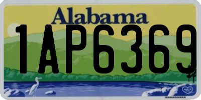 AL license plate 1AP6369