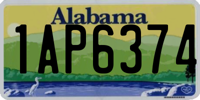 AL license plate 1AP6374