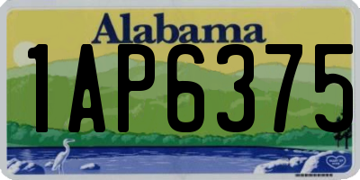 AL license plate 1AP6375