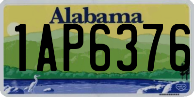AL license plate 1AP6376