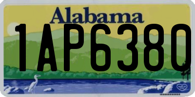 AL license plate 1AP6380