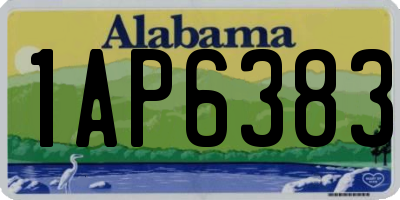 AL license plate 1AP6383