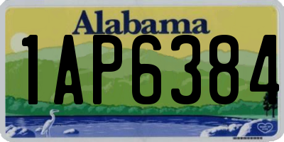 AL license plate 1AP6384