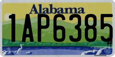 AL license plate 1AP6385
