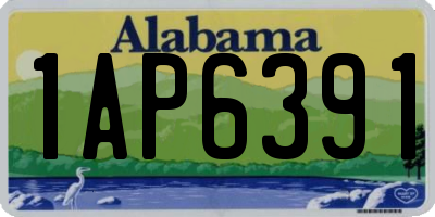 AL license plate 1AP6391