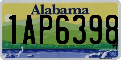 AL license plate 1AP6398