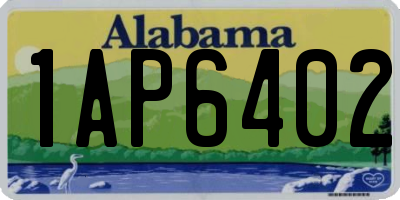 AL license plate 1AP6402